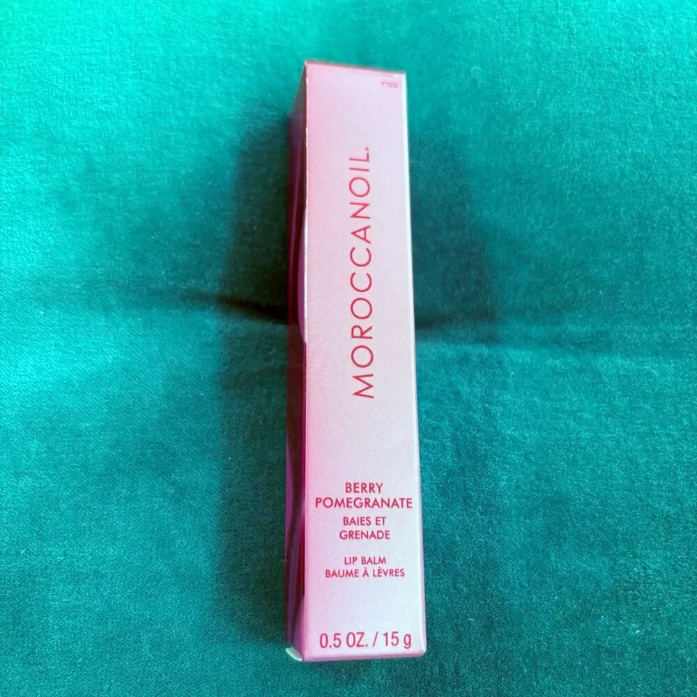 NEW in Box! Moroccanoil Lip Balm Berry Pomegranate 0.5 oz